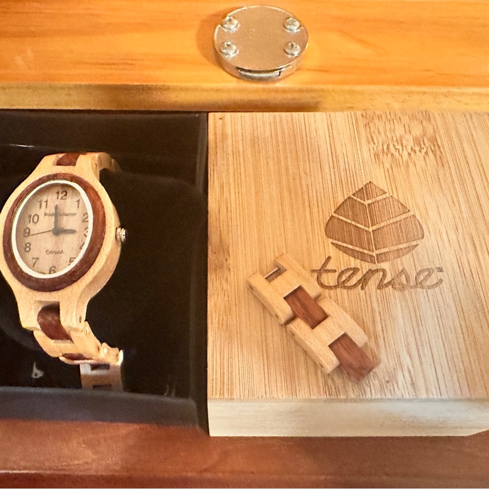 Women's Reclaimed Wood Watch by Tense